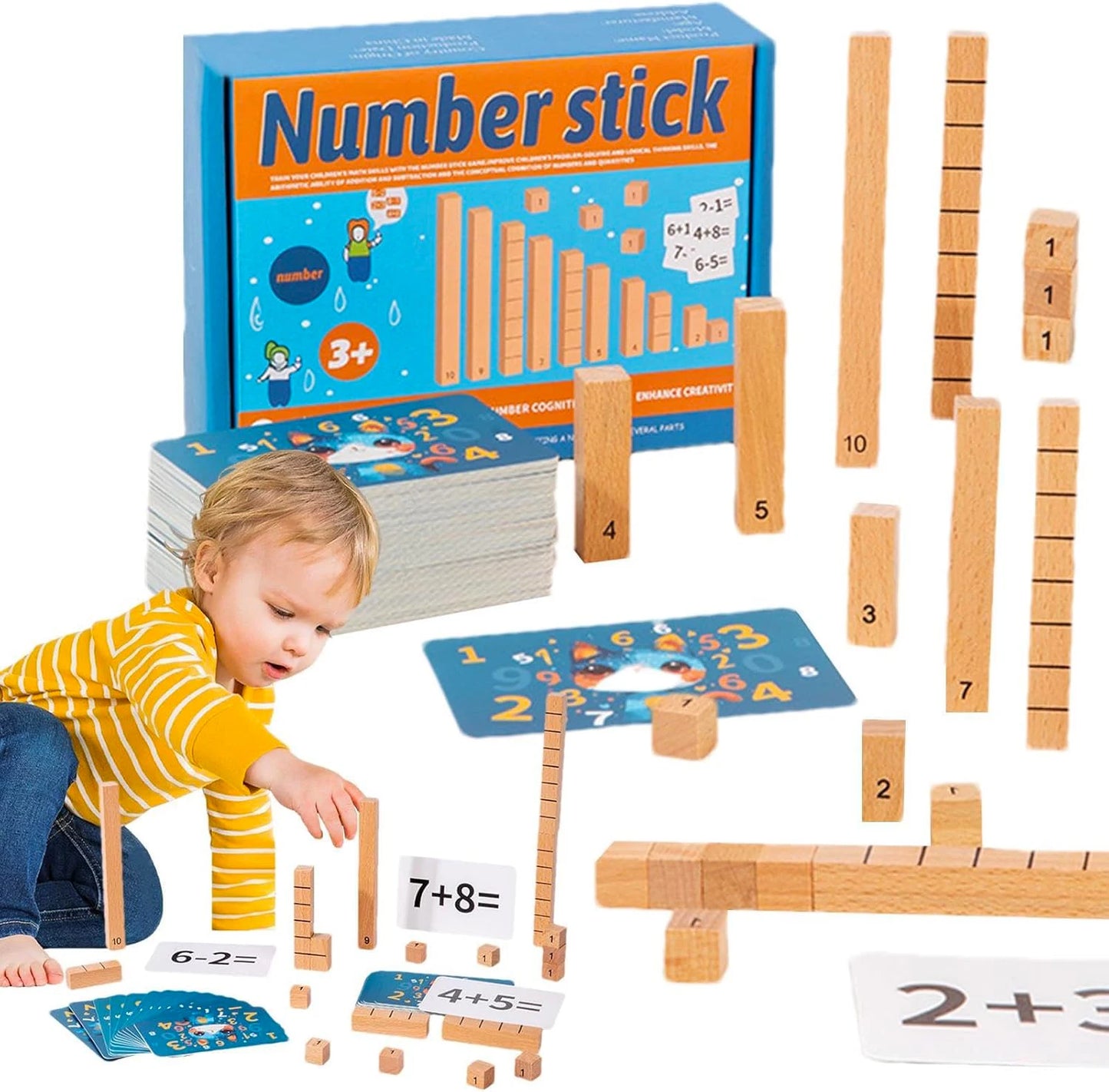 Jouets Mathématiques en Bois pour Enfants