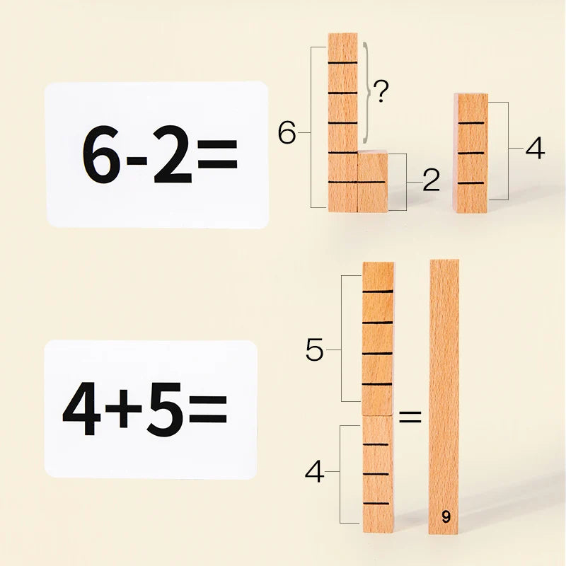 Jouets Mathématiques en Bois pour Enfants