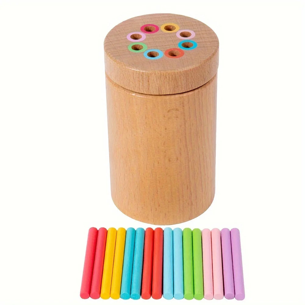 Juguetes de aprendizaje de colores de madera Montessori