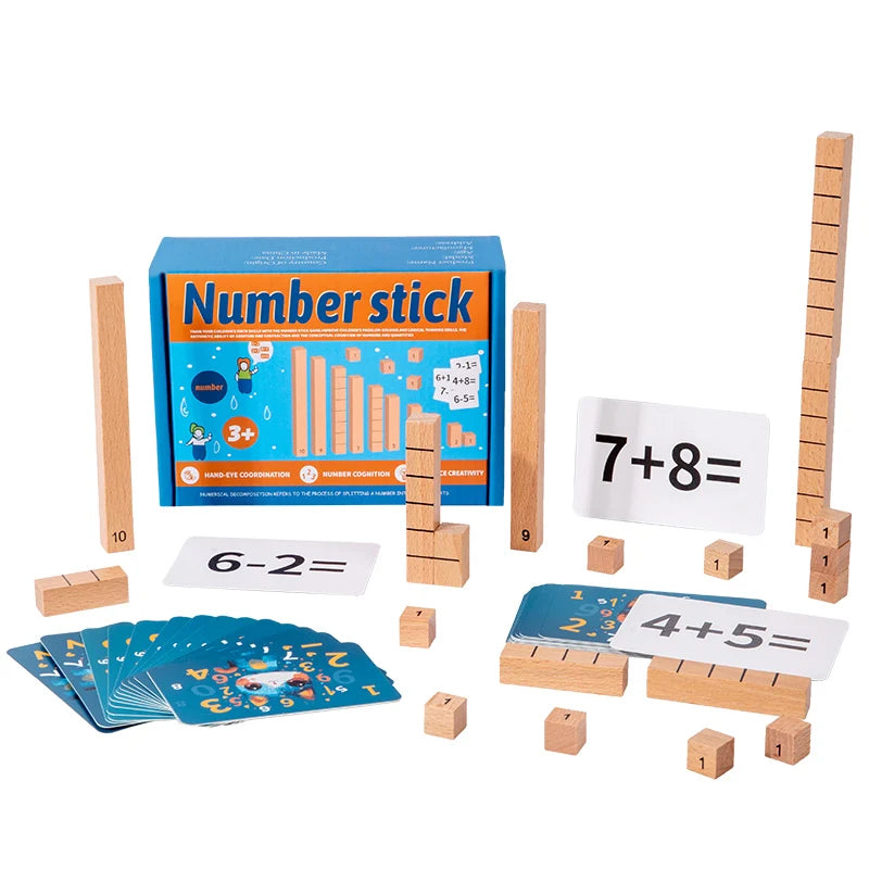 Juguetes matemáticos de madera para niños