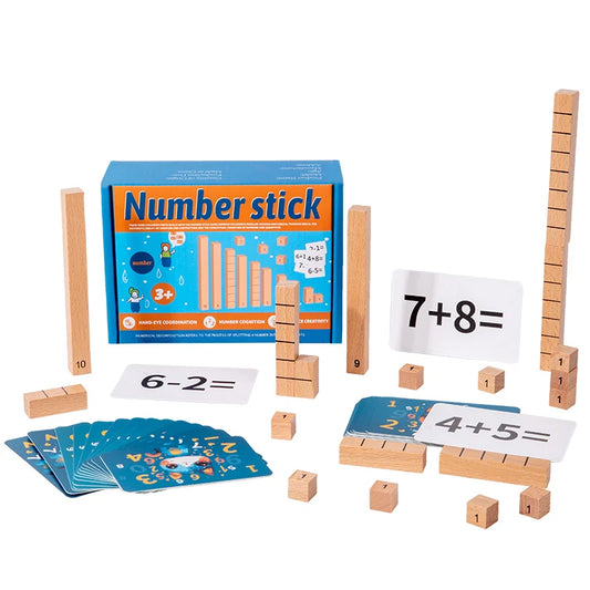 Mathe-Spielzeug aus Holz für Kinder