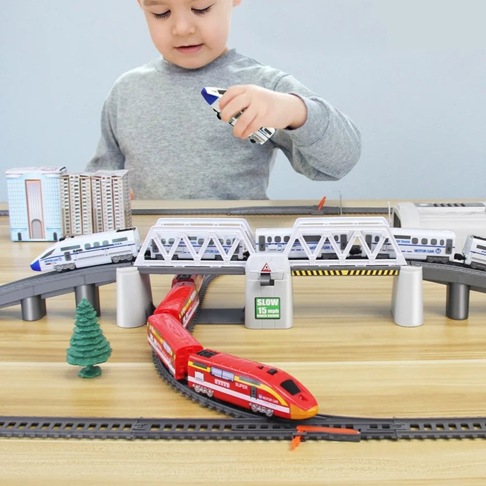 Ensemble de Train Électrique pour Enfants