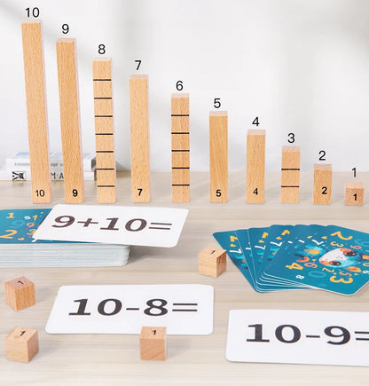 Juguetes matemáticos de madera para niños