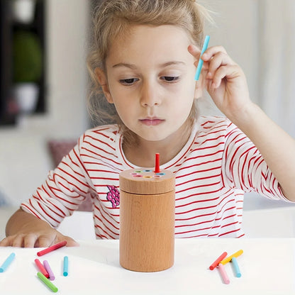 Jouets d'apprentissage des couleurs en bois Montessori