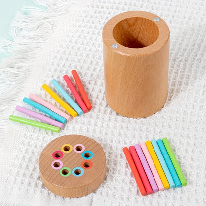 Jouets d'apprentissage des couleurs en bois Montessori