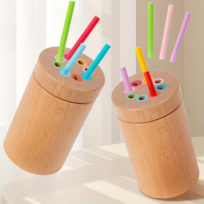 Jouets d'apprentissage des couleurs en bois Montessori