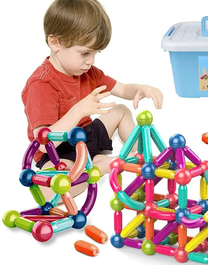 Construcción magnética Montessori para niños