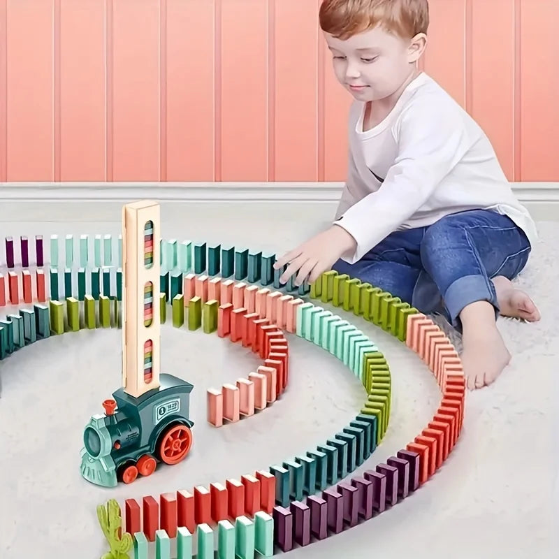 Tren Dominó Eléctrico para Niños