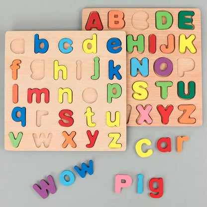 Puzzles Montessori en bois pour enfants