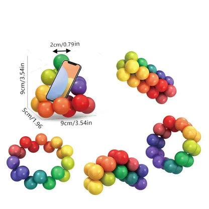 Fidget sensoriel arc-en-ciel 3D