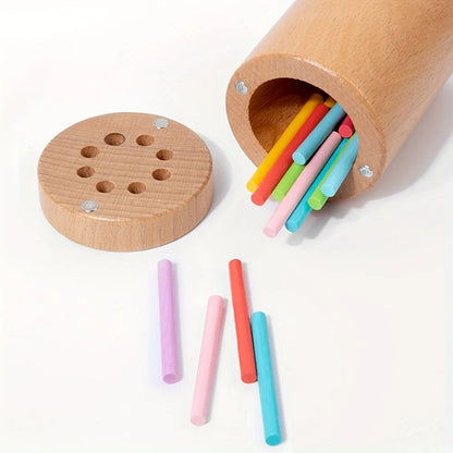 Jouets d'apprentissage des couleurs en bois Montessori