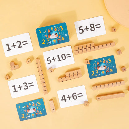 Juguetes matemáticos de madera para niños