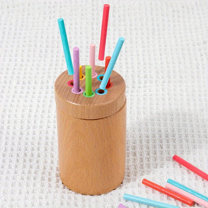 Jouets d'apprentissage des couleurs en bois Montessori