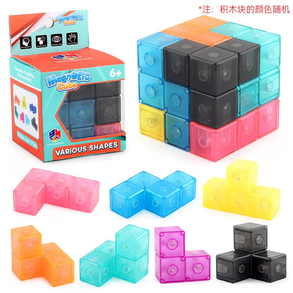 Cube de Construction Magnétique pour Enfant