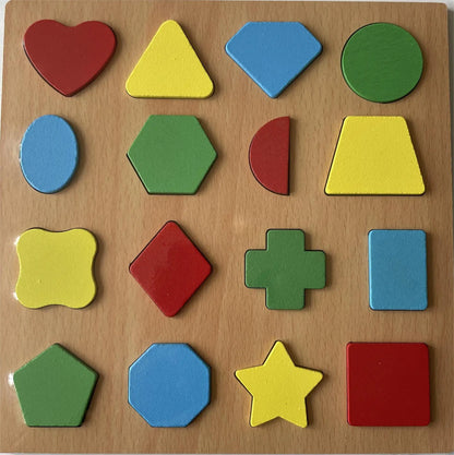 Montessori-Holzpuzzles für Kinder