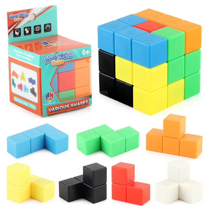 Cube de Construction Magnétique pour Enfant