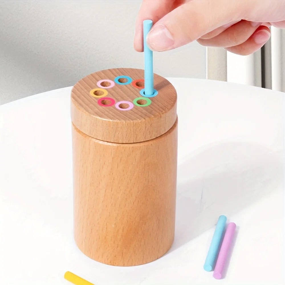 Jouets d'apprentissage des couleurs en bois Montessori